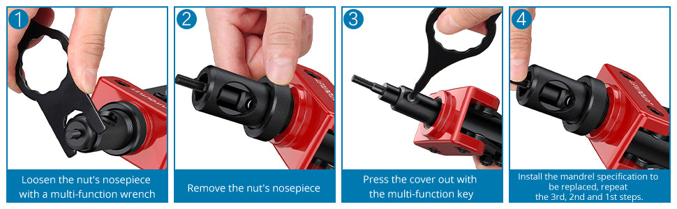 AUTOUTLET 14" Professional Rivet Pliers Set (Red)