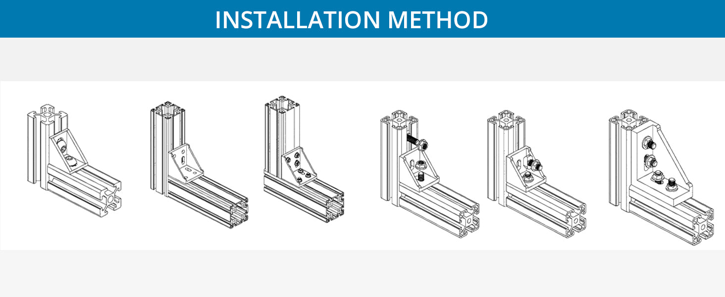 AUTOUTLET 10pcs Right Angle Bracket