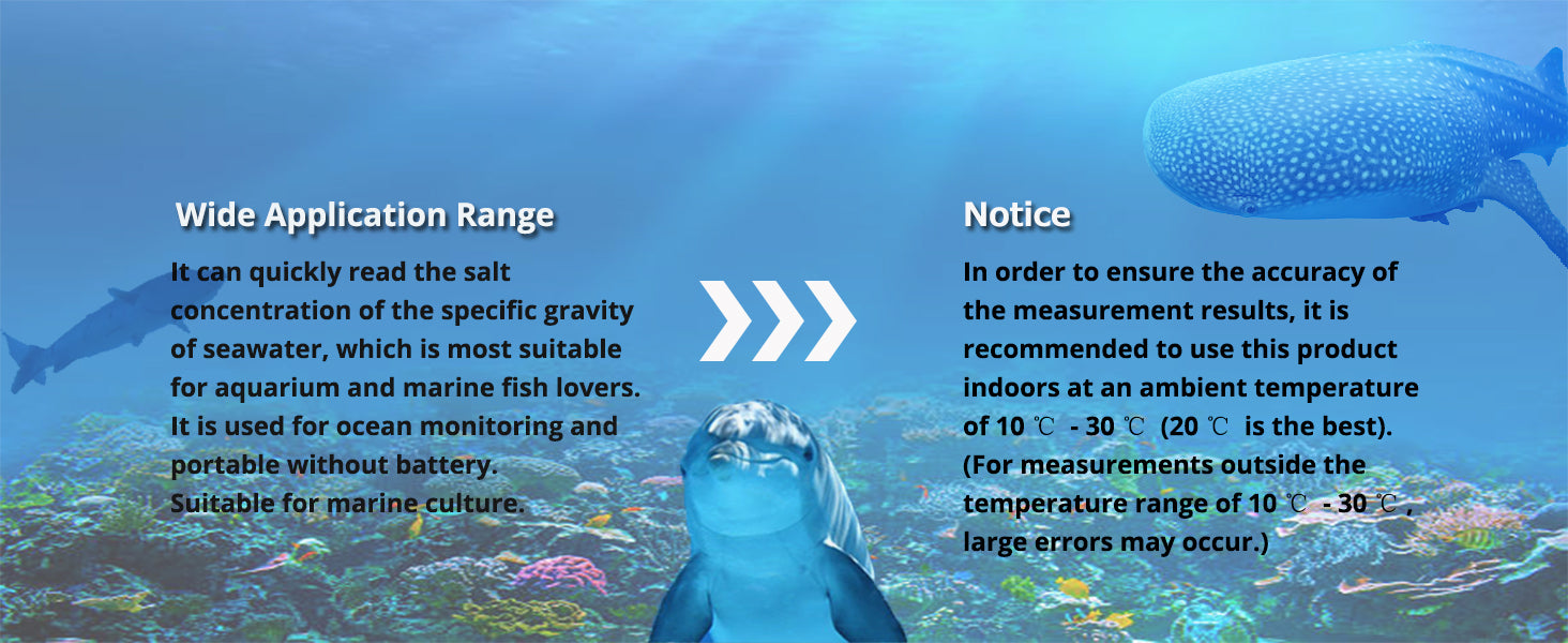 AUTOUTLET Salinity Refractometer for Aquarium Salinity Tester with ATC and Dual Scale 0-100‰