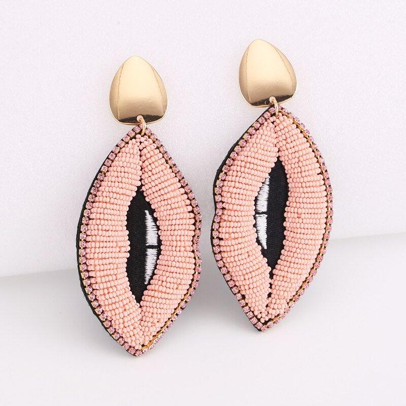 Big Bold Boho Fringe Fashion Statement Earrings