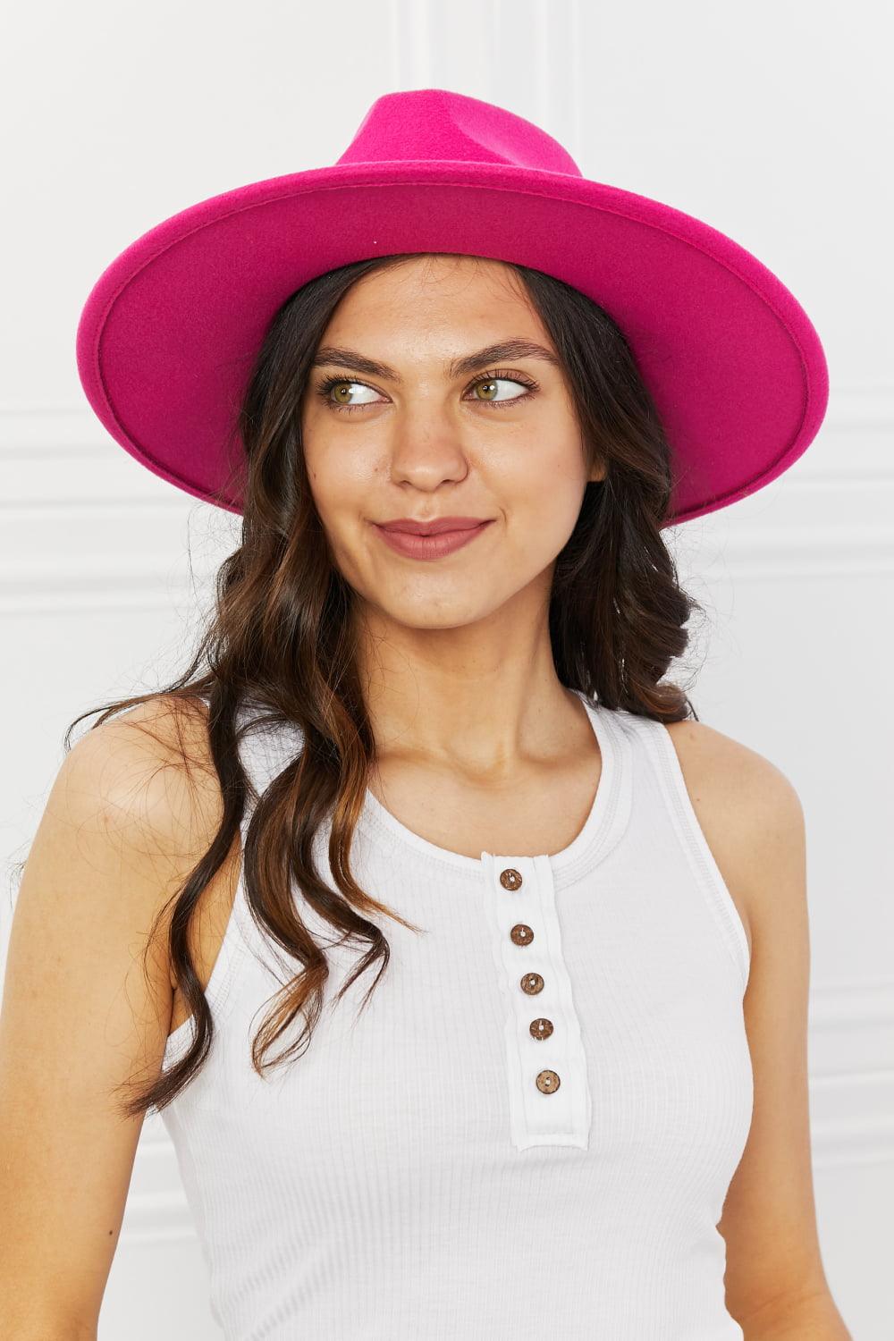Famous Hot Pink Fedora Hat