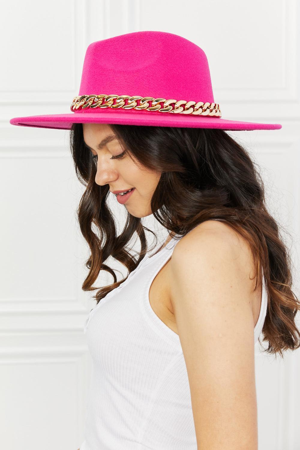 Famous Hot Pink Fedora Hat