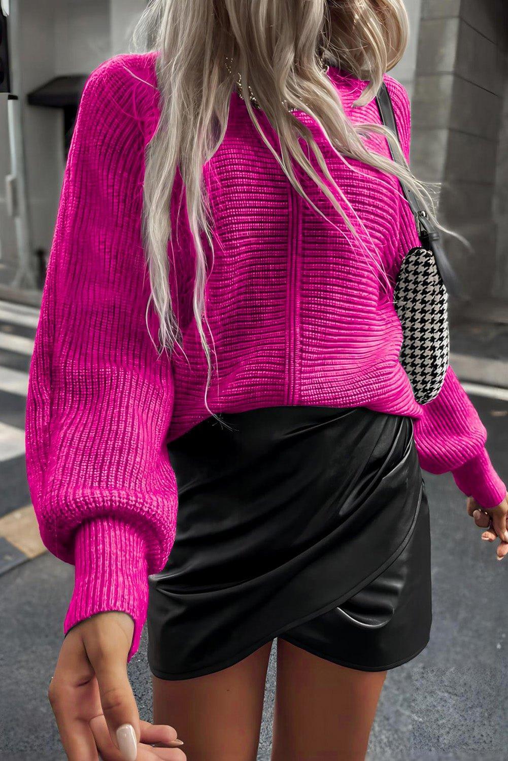 Knit Rose Pink Sweater
