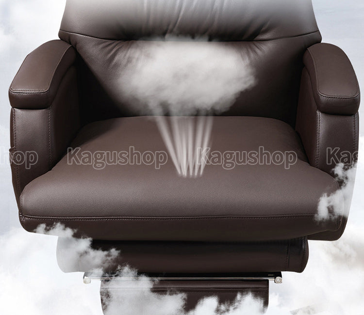 足置き台 人間工学 本革 360°回転 チェア インドアチェア 室内 ゲーミング 作業用 リクライニング 昇降回転式 BGY-S046 kagushop