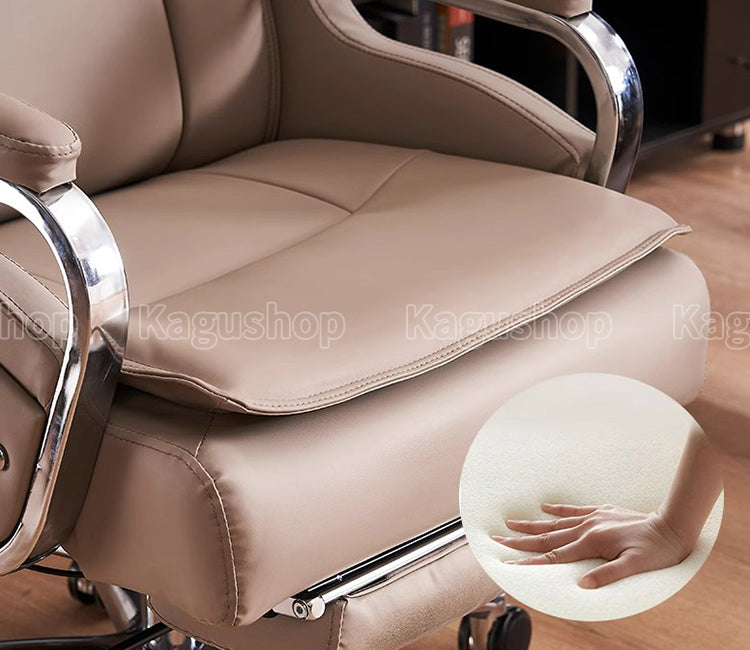 本革 360°回転可能 リクライニング機 ワークチェア オフィスチェア デスクチェア チェア BGY-S047 kagushop