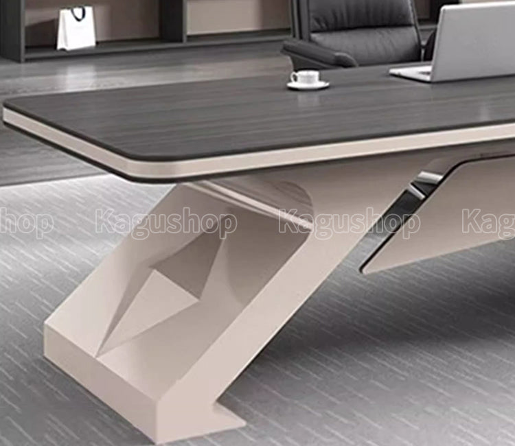 R加工 エコ素材 サイドキャビネット エグゼクティブデスク おしゃれ 社長机 オフィスデスク カスタマイズ可能 LBZ-S046 KAGUSHOP