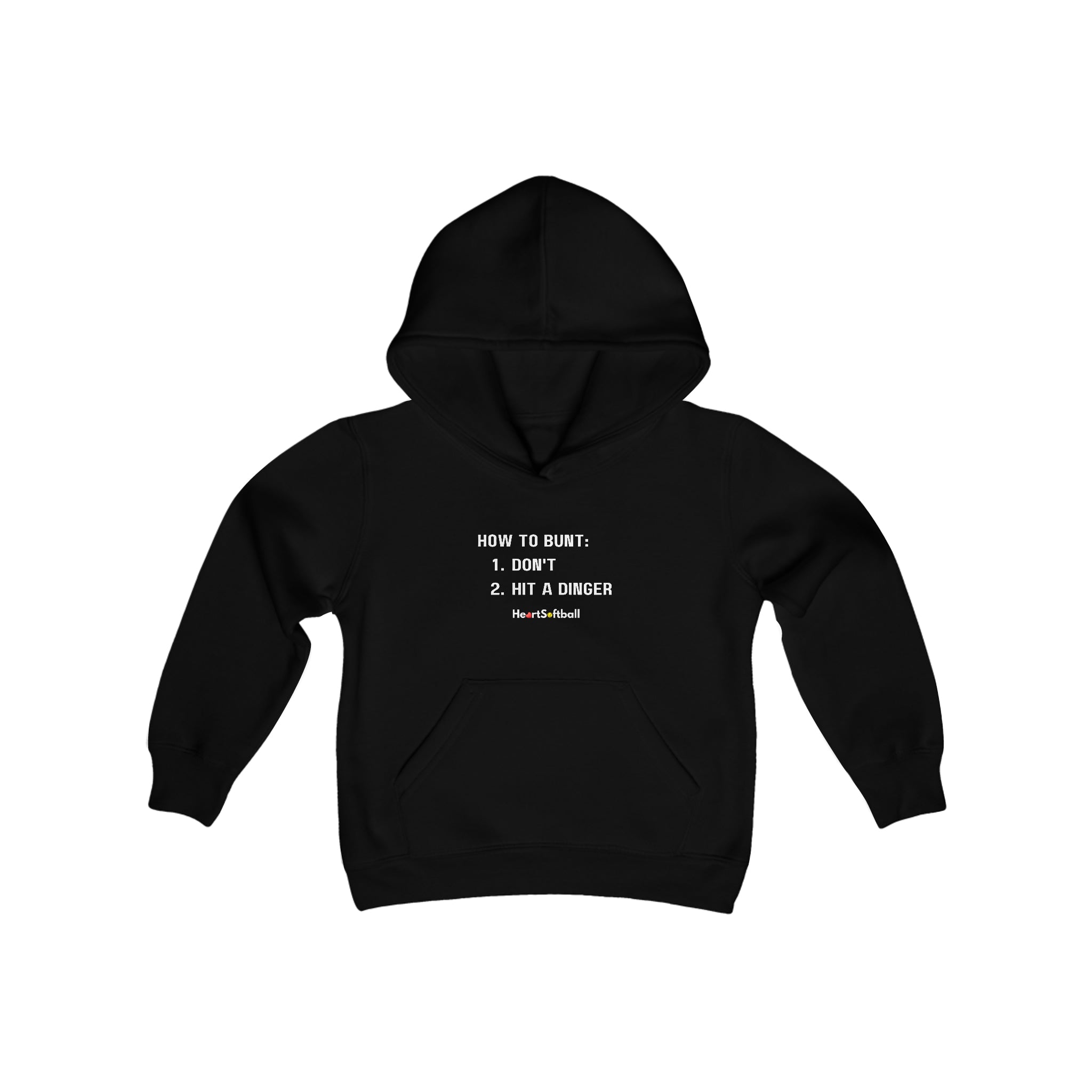 How to Bunt Youth Hooded Sweatshirt