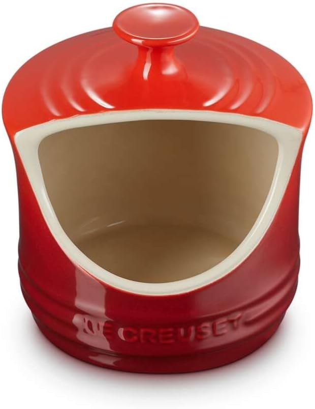 Le Creuset Enameled Stoneware Salt Crock Cherry