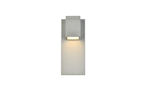 Living District Raine 1-Light Modern Style Aluminum LED Wall Sconce - Silver