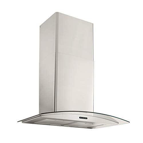 Broan-NuTone EW4636SS Wall-Mount Stainless Steel Chimney Insert with LED Lights, 400 CFM, 36-Inch Range Hood