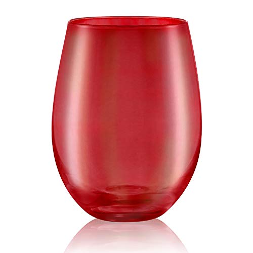 Artland Luster 16 Ounce Stemless Wine Glass Ruby