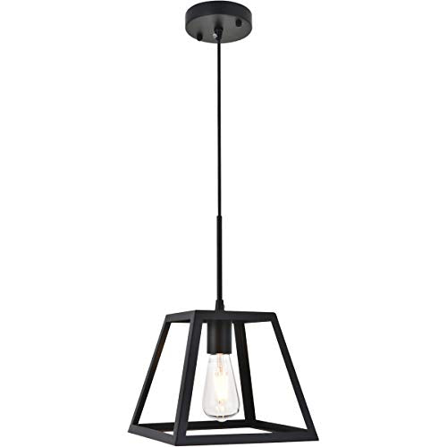 Living District Indoor Modern Home Decorative Bright Ceiling Resolute 1 Light Black Pendant