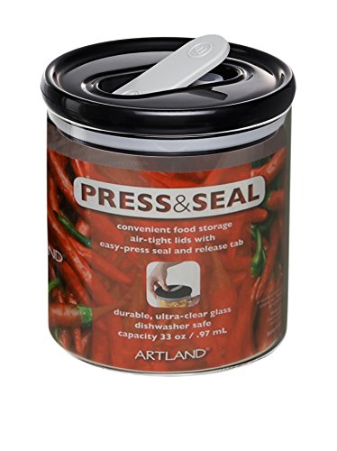 Artland Press & Seal Small Borosilicate Glass Canister