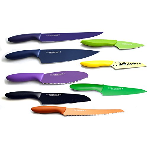 Kai PRO Serrated Knife Sharpener, Kitchen Knife Sharpener for Serrated and Reversed Scallop Blades, Easy-Grip Handle, Non-Slip Base, Knife Sharpeners for Kitchen Knives White
