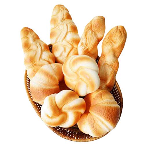Panda Legends 8 Pieces Artificial Bread Set Fake Croissant Photography Props Home Decor