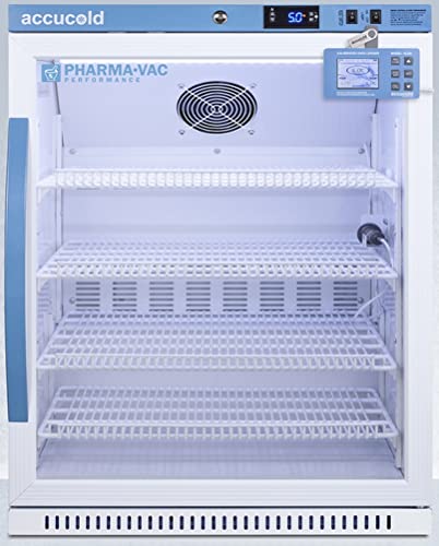 ADA Height medical refrigerator with installed data logger