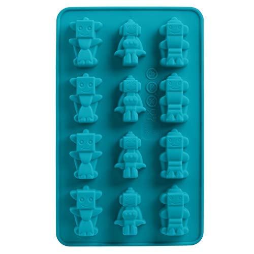 Trudeau Silicone Chocolate Mold Set of 2 12 Slot Robot