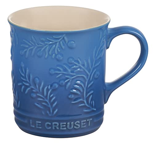 Le Creuset Stoneware 14 Ounce Mug with Embossed Olive Branch Marseille