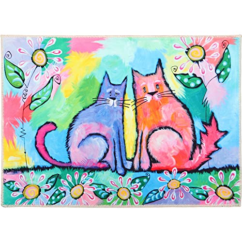Olivias Home Furry Felines Accent Washable Rug 22