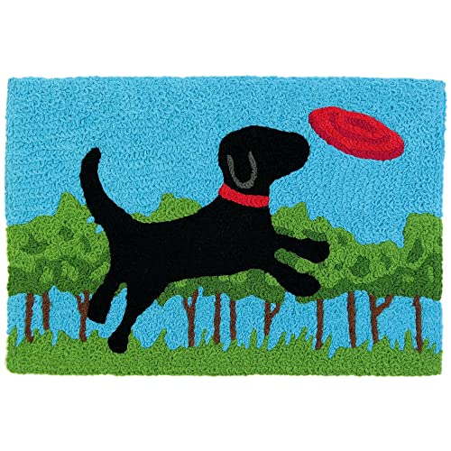 Frisbee Fido Jellybean Accent Rug with Dog 20