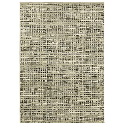 Seneca Industrial Rug SE05A in Beige Rectangle 6 6