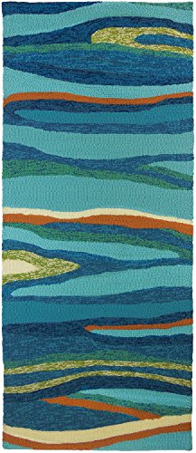 Homefires Rugs Ocean Waves Rug in Blue