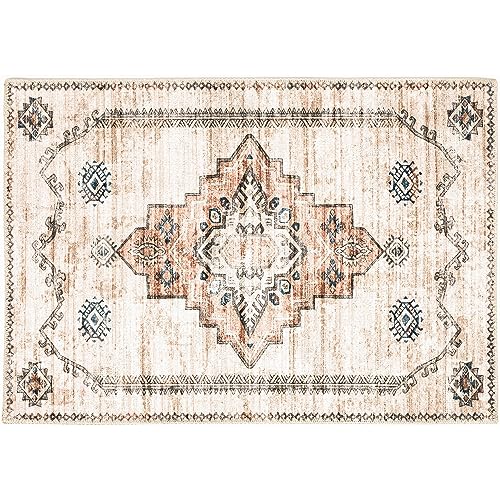 Homefires Bidjar Machine Washable Persian Style Indoor/Outdoor Area Accent Rug (22