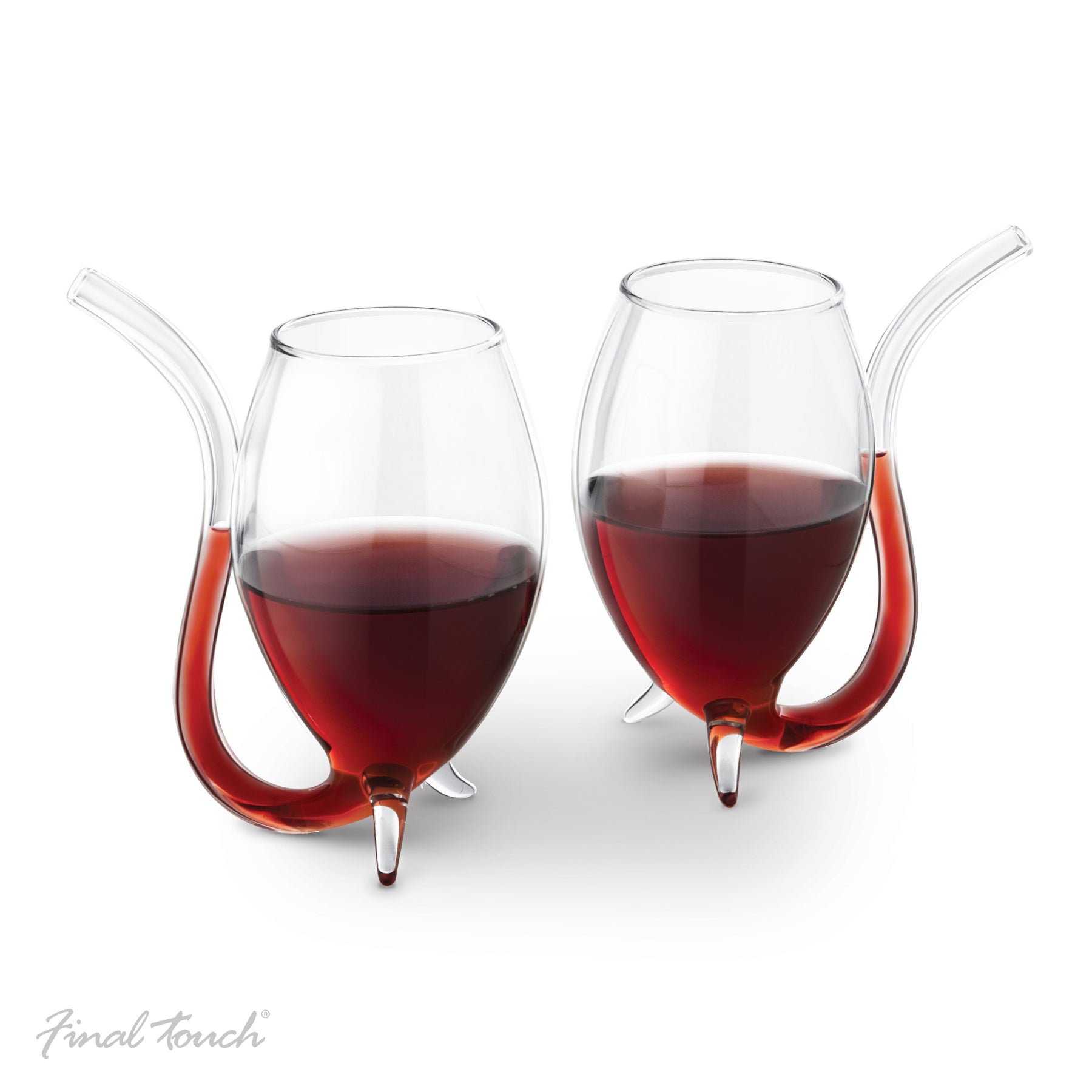 Final Touch 2 Piece Glass Port Sippers Set