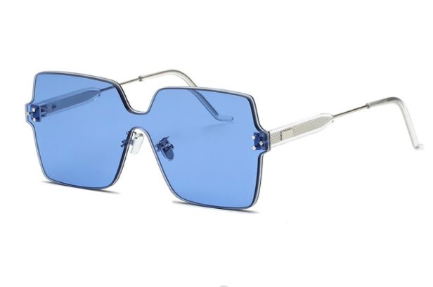 New Catwalk Style Rimless Sunglasses Ladies Sunglasses Marine Candy Color