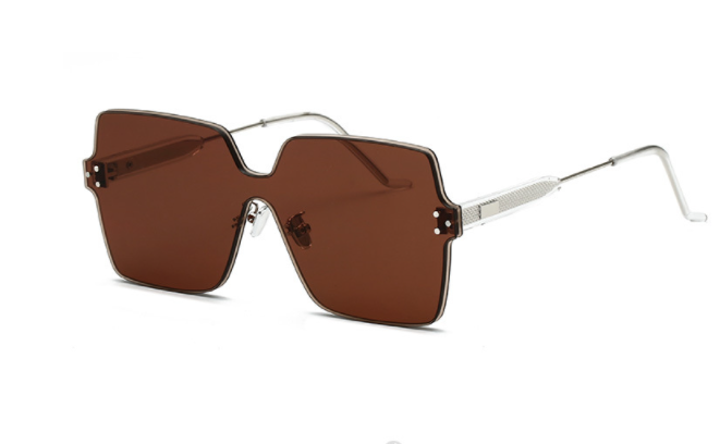 New Catwalk Style Rimless Sunglasses Ladies Sunglasses Marine Candy Color