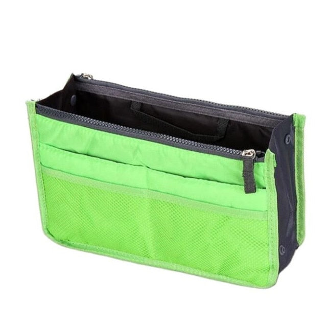 Organizer Insert Bag Women Nylon Travel Insert Organizer Handbag Purse Large liner Lady Makeup Cosmetic Bag Cheap Female Tote