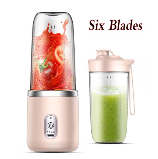 Portable Juicer Blender 300ml Electric Fruit Juicer USB Charging Lemon Orange Fruit Juicing Cup Smoothie Blender Machine