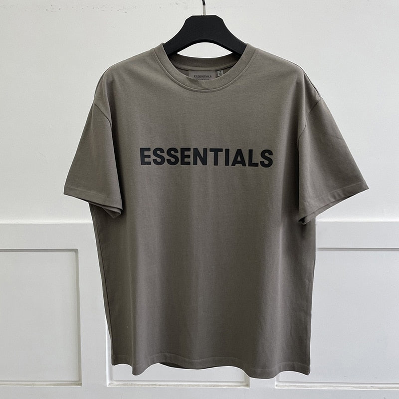 ESSENTIALS T-shirt Loose Rubber Letter