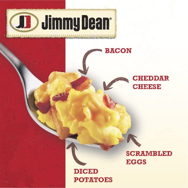 Jimmy Dean Breakfast Bowl Eggs, Potatoes, Bacon and Cheddar Cheese, 7 oz  -- 8 Pack