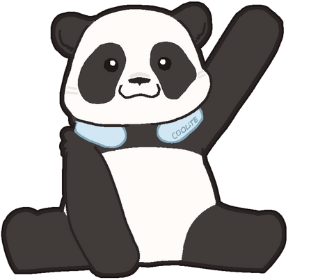 パンダです!徹夜した白熊ではありません!