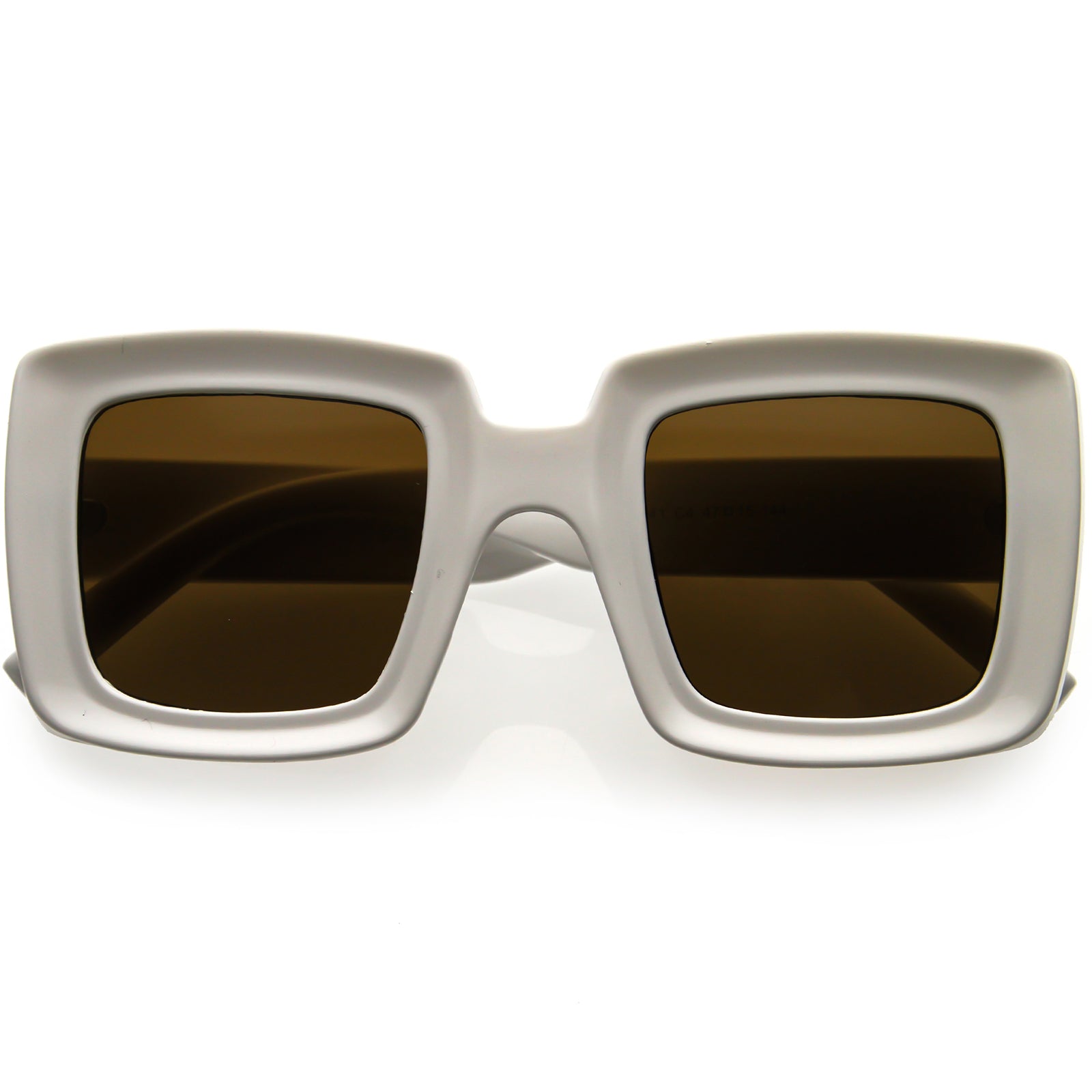 High Fashion 70s Inspired Chunky Square Sunglasses 48mm