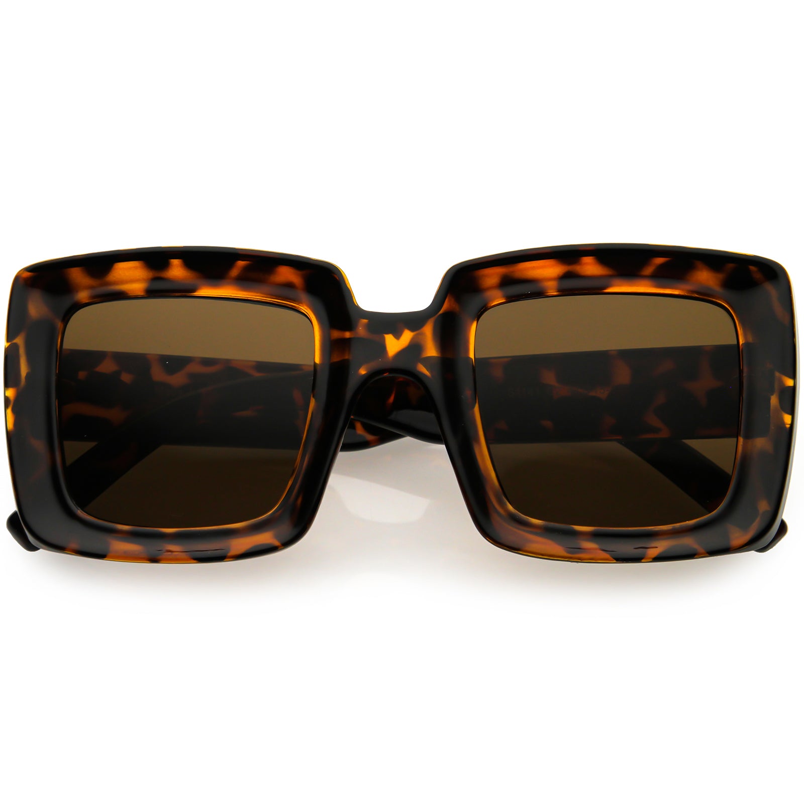 High Fashion 70s Inspired Chunky Square Sunglasses 48mm