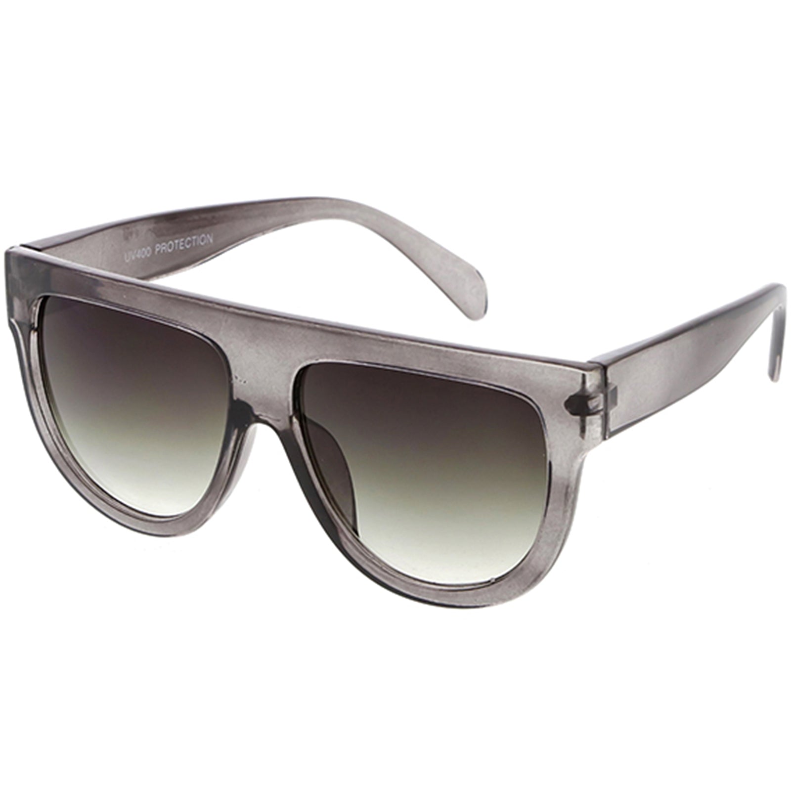 Kids Glam Flat Top Round Oversize Sunglasses 50mm