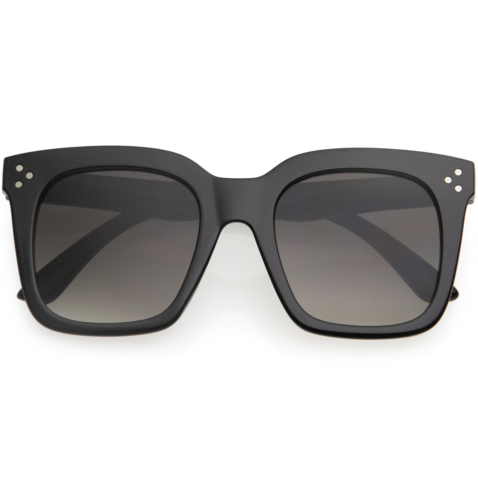 Kids Retro Oversized Square Sunglasses with Flat Lens for Children 45mm