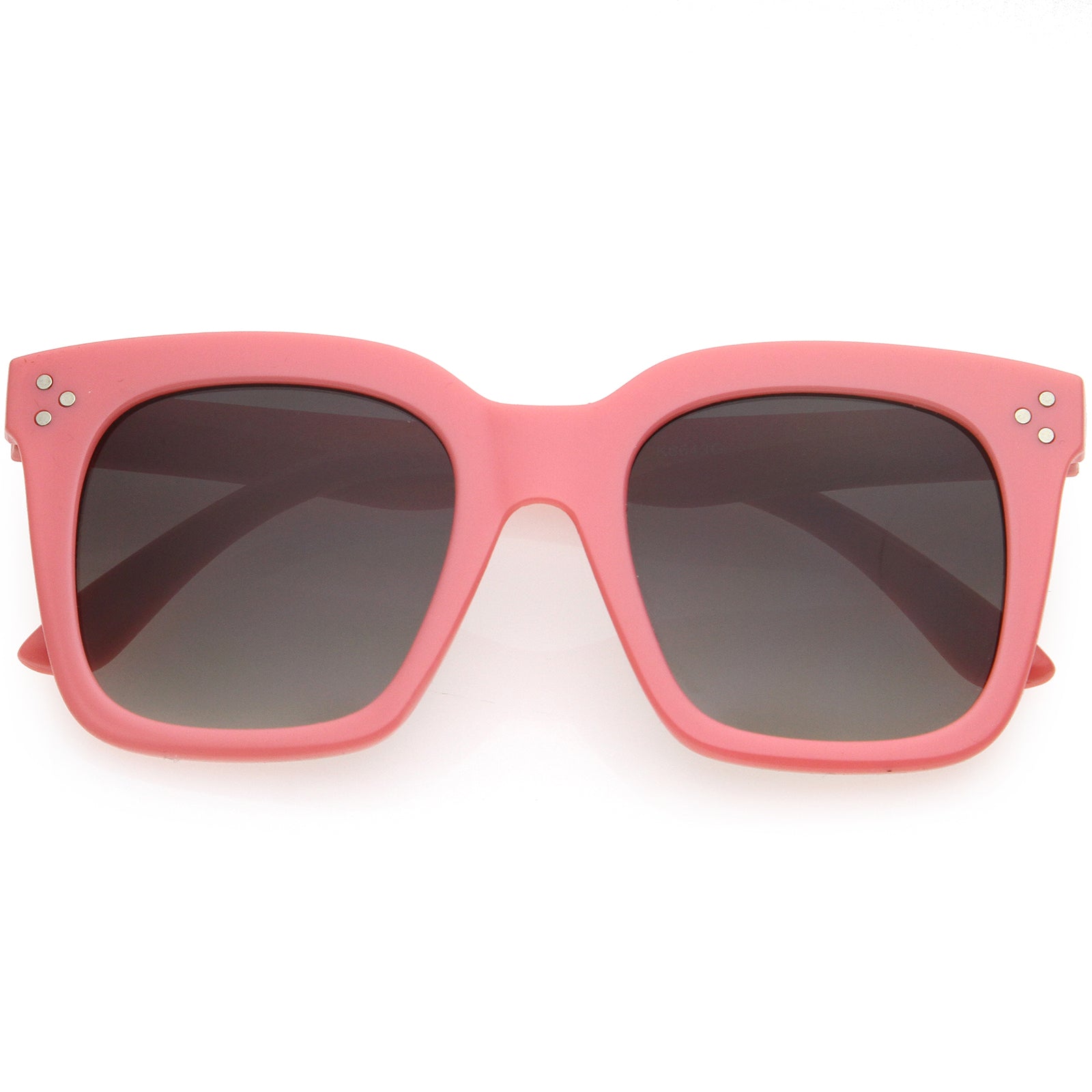 Kids Retro Oversized Square Sunglasses with Flat Lens for Children 45mm