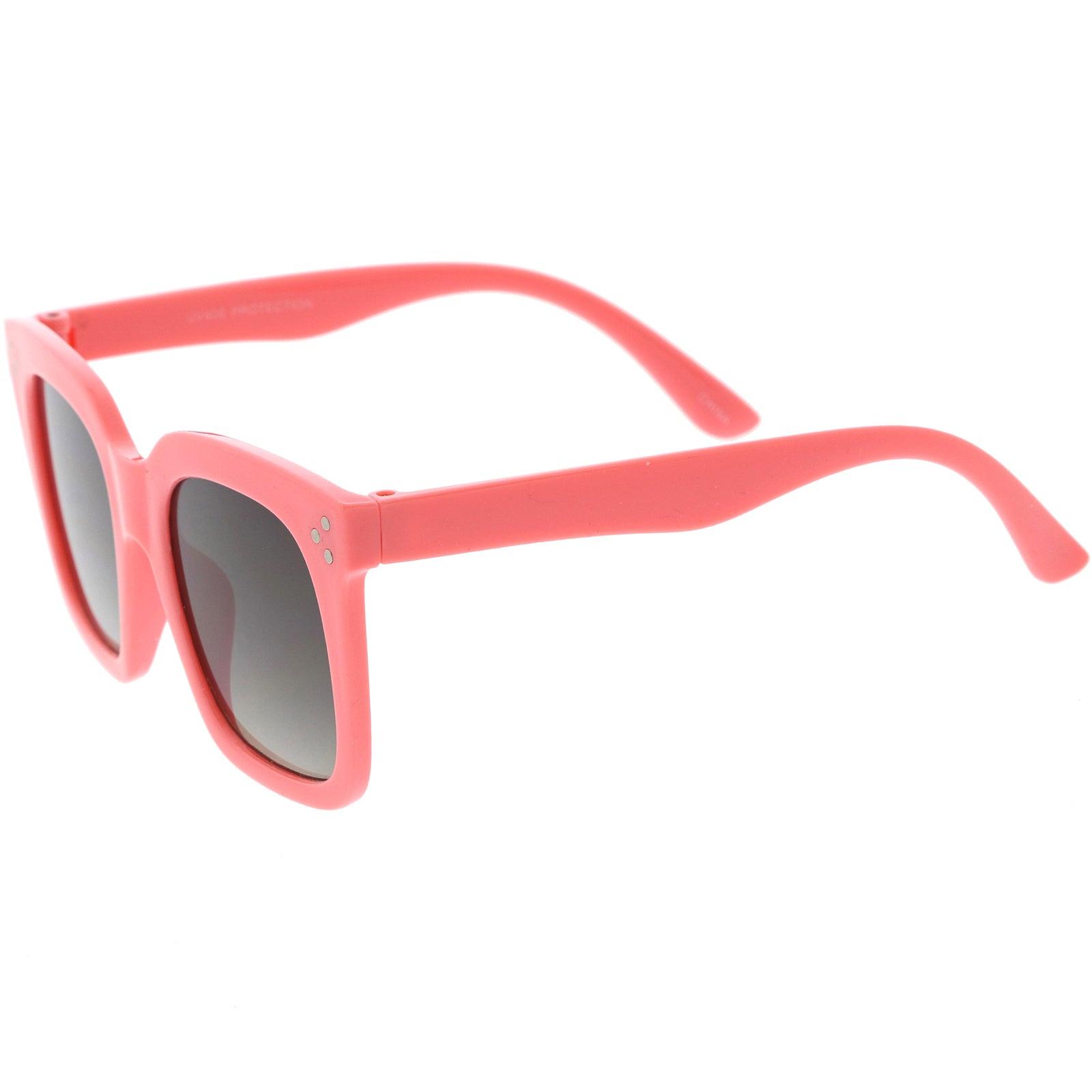 Kids Retro Oversized Square Sunglasses with Flat Lens for Children 45mm