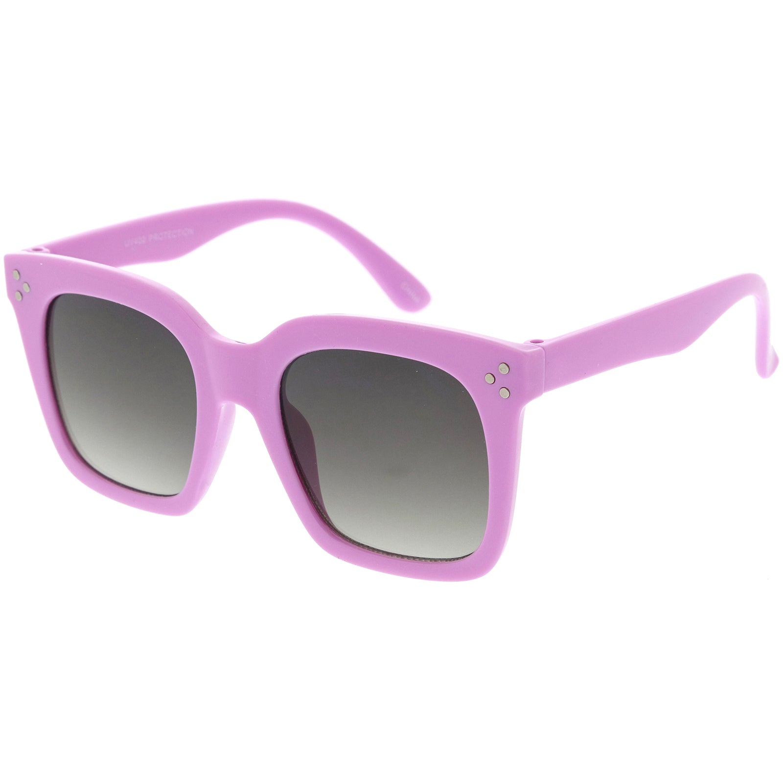 Kids Retro Oversized Square Sunglasses with Flat Lens for Children 45mm