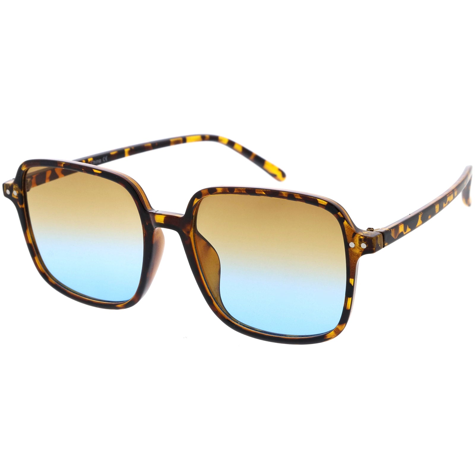 Everyday Chic Mid Temple Square Oversized Sunglasses 57mm