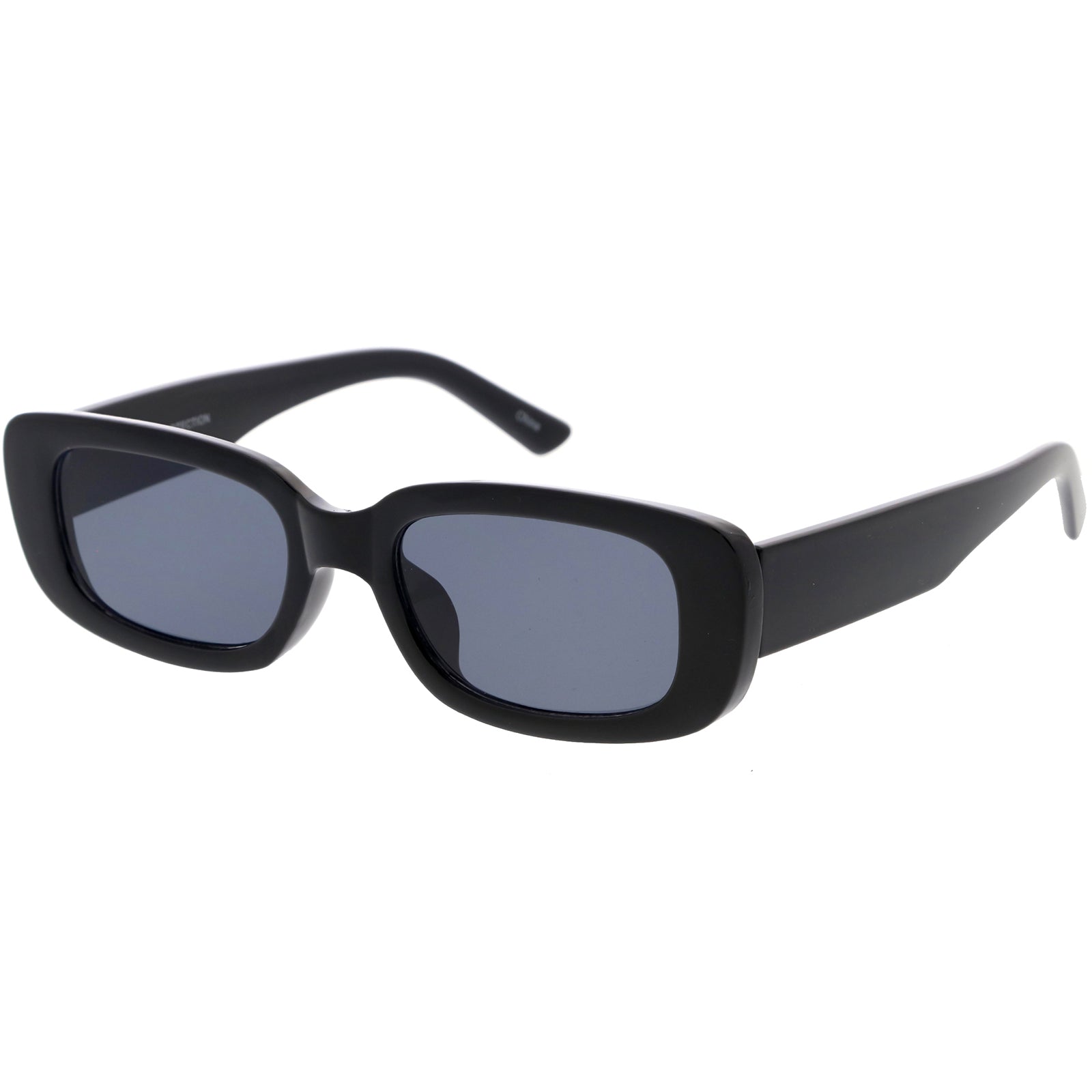 Retro Square Neutral Colored Lens Rectangle Sunglasses 50mm