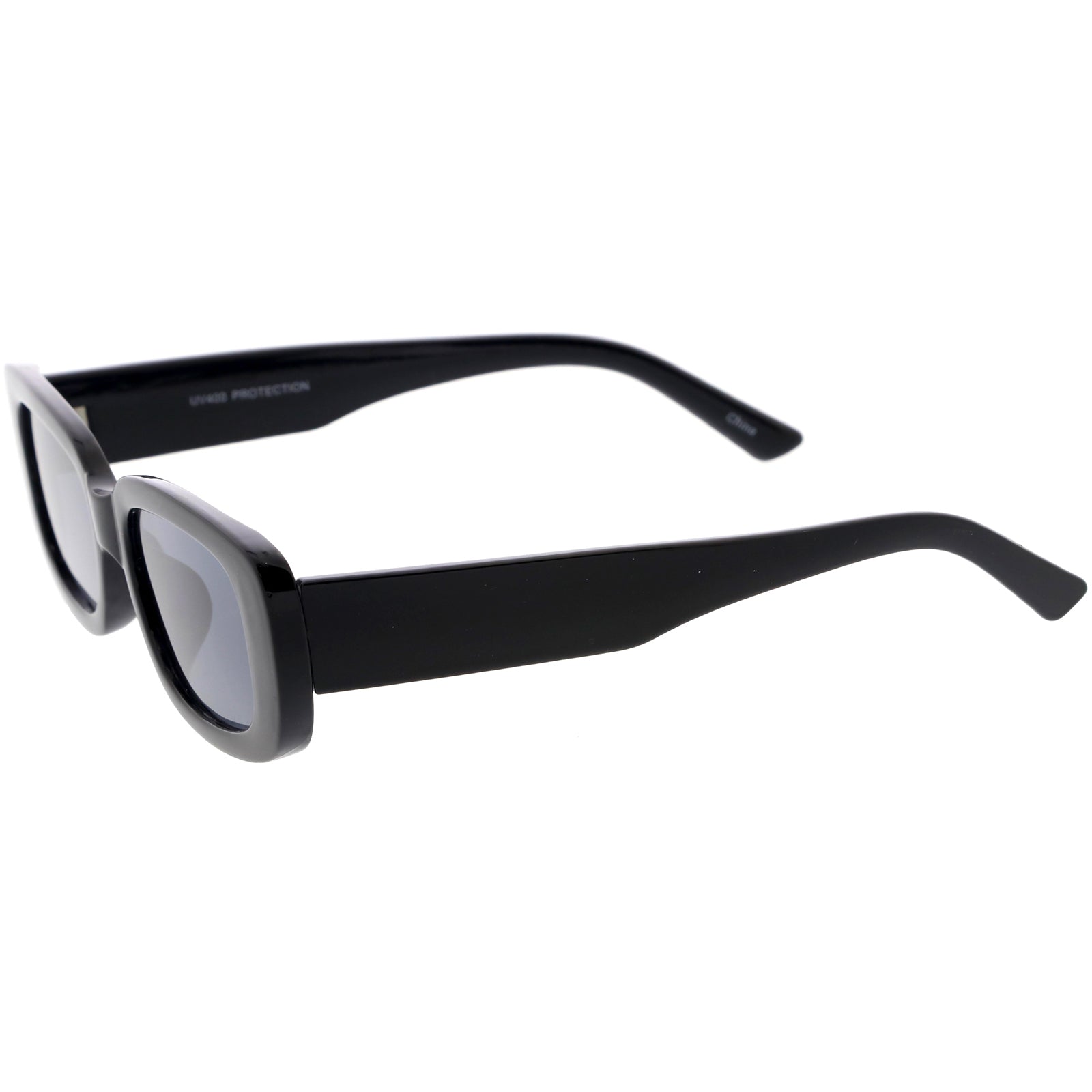 Retro Square Neutral Colored Lens Rectangle Sunglasses 50mm
