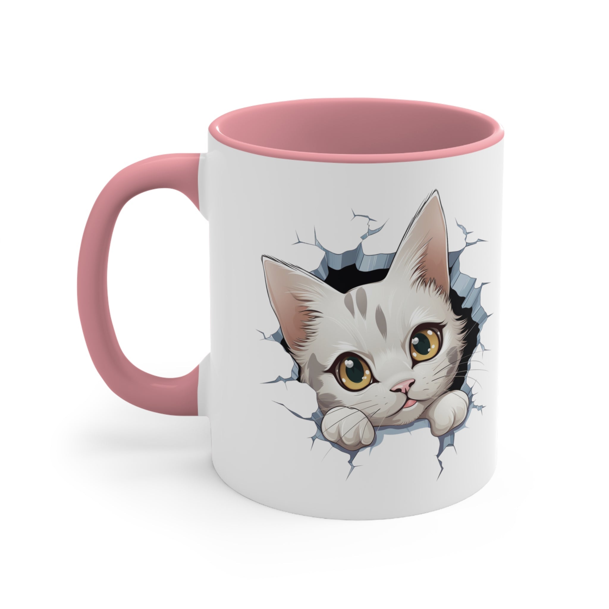 Peeking Cat Mug 9, 11oz