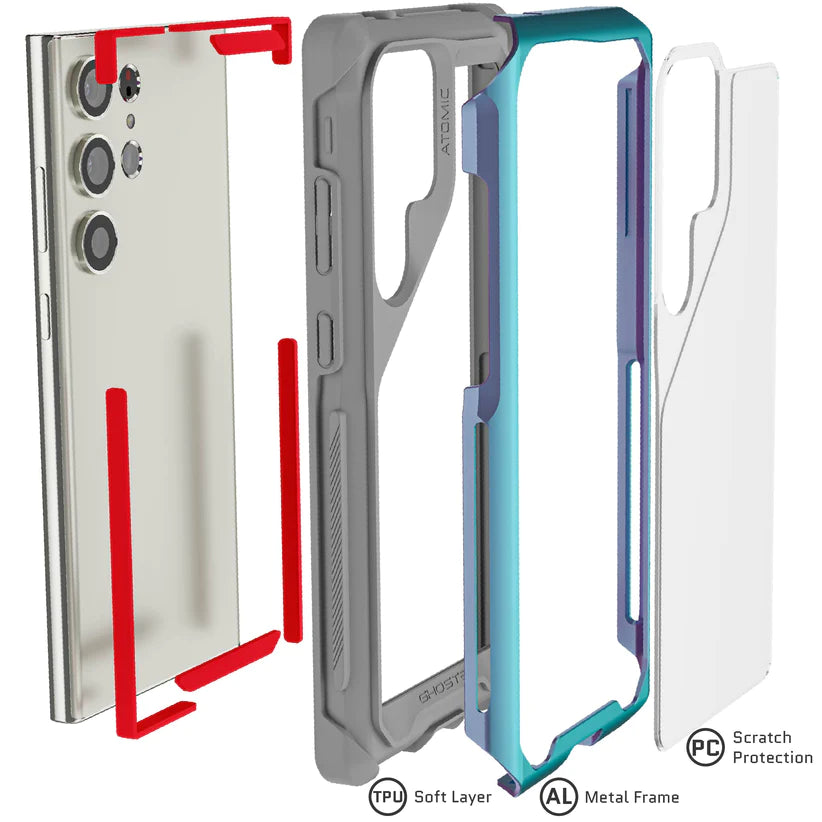 Ghostek Atomic Slim Aluminum Case - Samsung S23 Ultra - Color Options