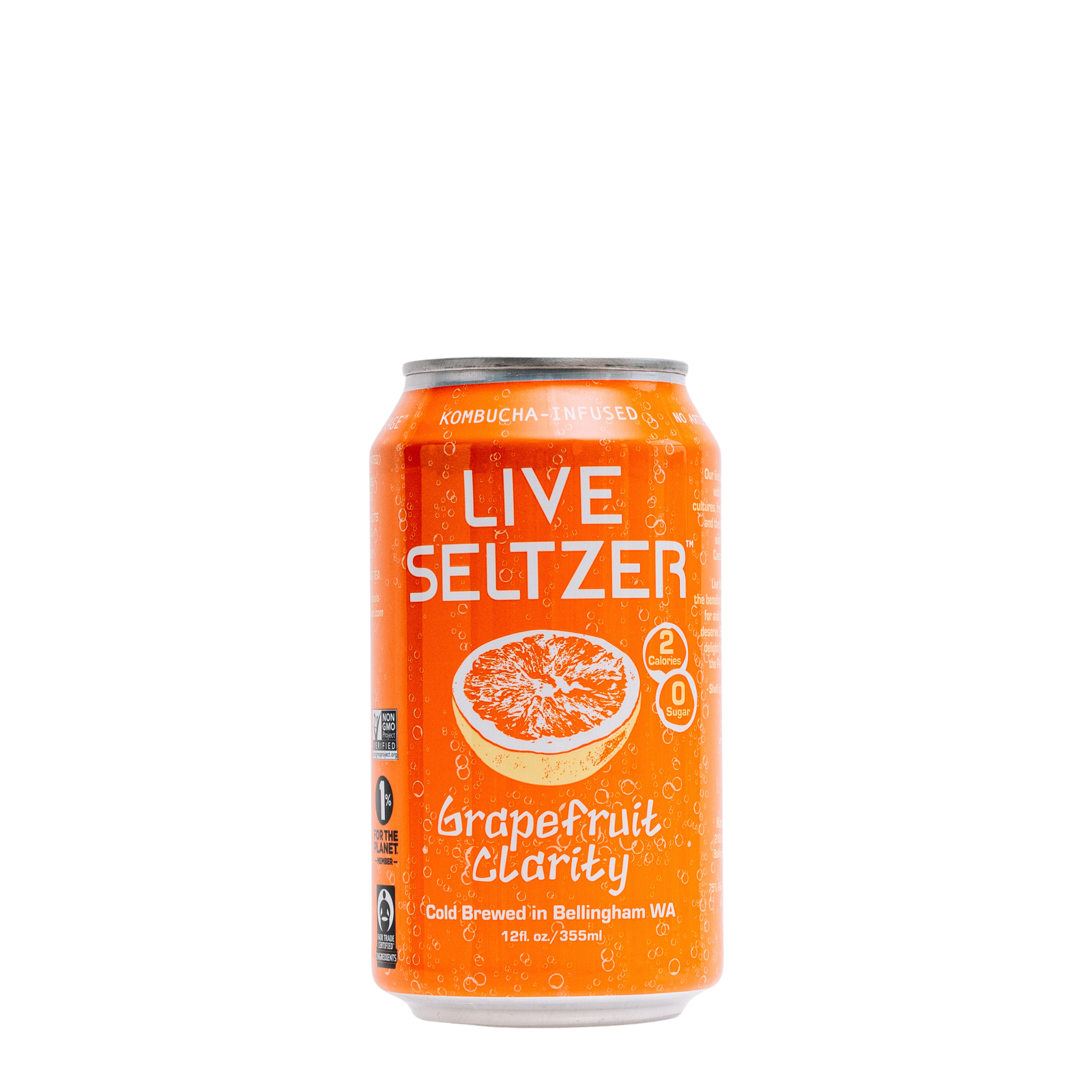 KombuchaTown - Grapefruit Live Seltzer (case of 12 - 12oz cans)
