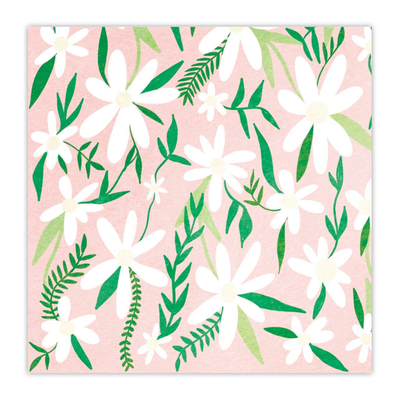 Daisies Floral Party/Beverage/Cocktail Napkins | 5