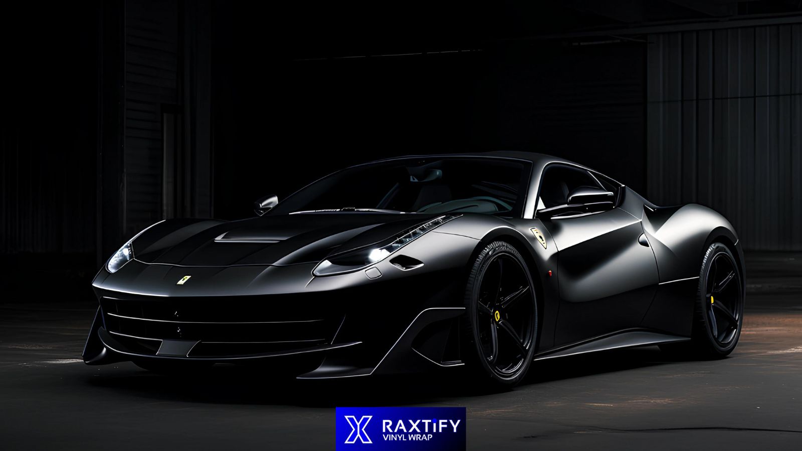Vantablack car wrap